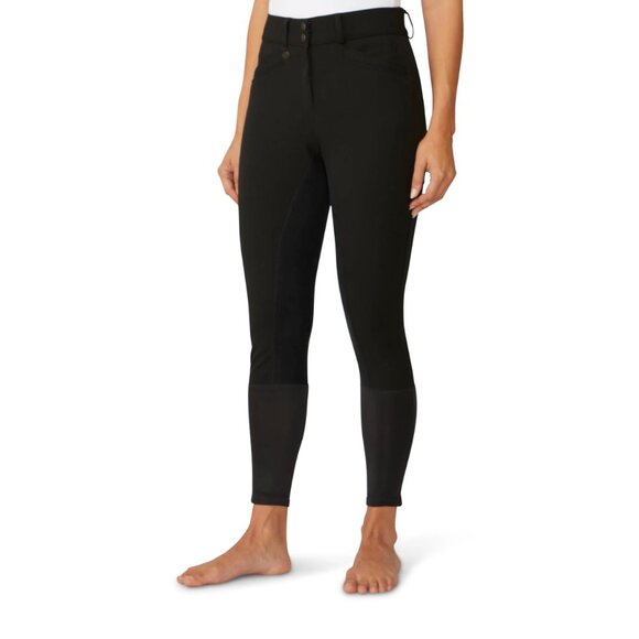 Ovation Pants - Ovation Women's Celebrity EuroWeave DX Full Seat Breech - Black Size 28